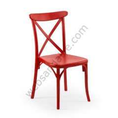 Alem Plastik Sandalye Kırmızı