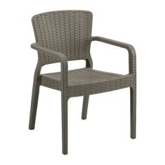 Julia Plastik Rattan Sandalye