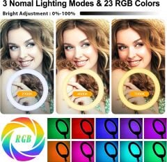 18 İnch RGB Ve Be-Color Ring Light (RGB LED HALKA IŞIK)