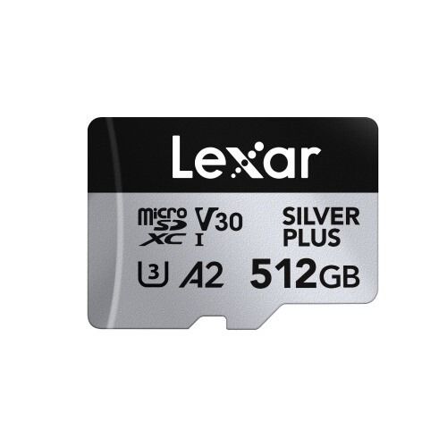 Lexar 512GB Silver Plus 205MB 4K V30 Uhsı Micro Sd Hafıza Kartı