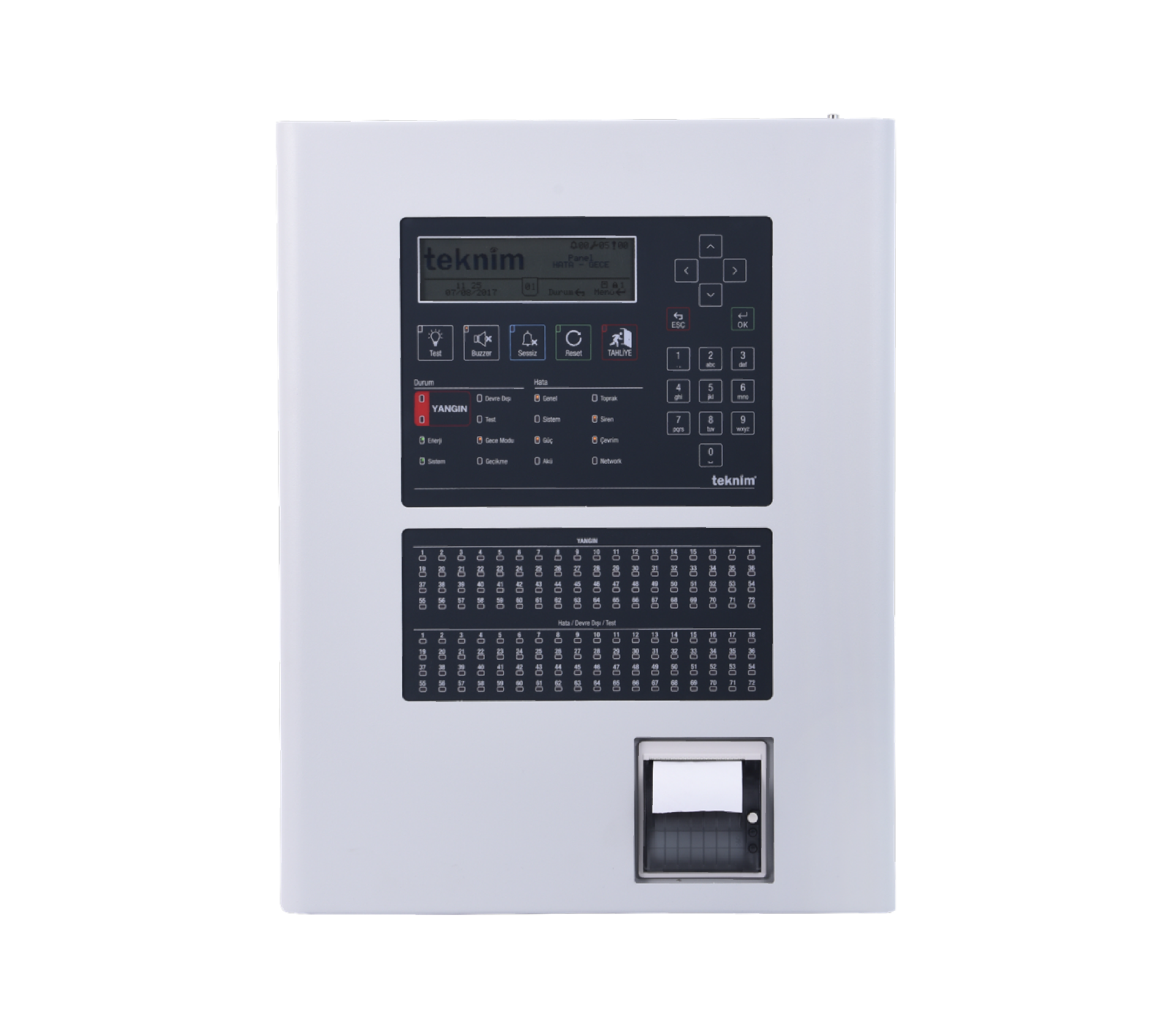 TEKNİM-2131 AKILLI ADRESLİ YANGIN ALARM PANELİ