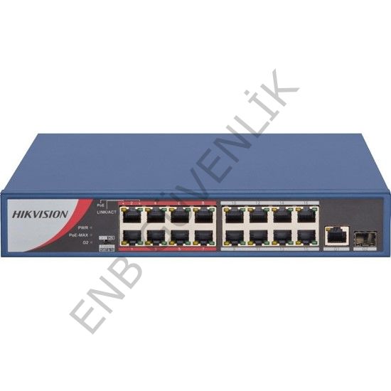 Hikvision Ds 3E0318P E/M B 16Port 1Xsfp Poe 150W Switch