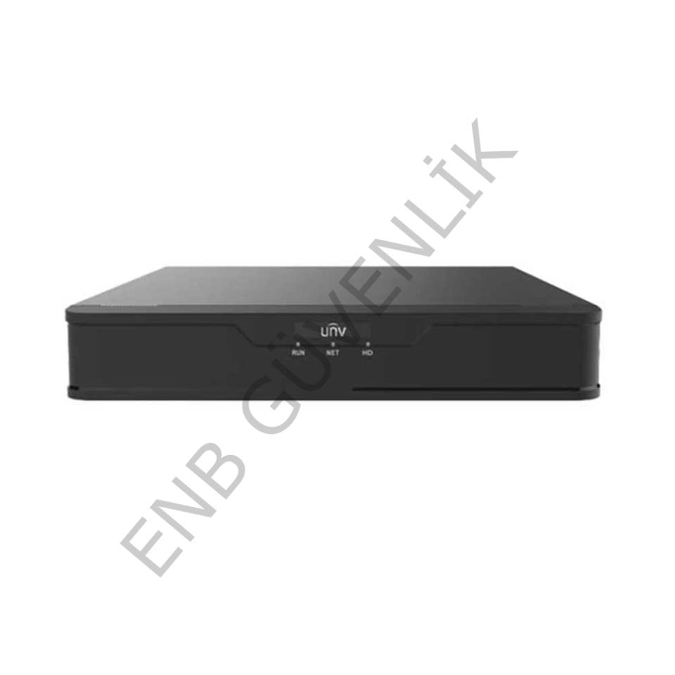 Uniview NVR301-04S3 4 Kanal 8 MP Destekli 1 Disk H.265+ NVR Kayıt Cihazı
