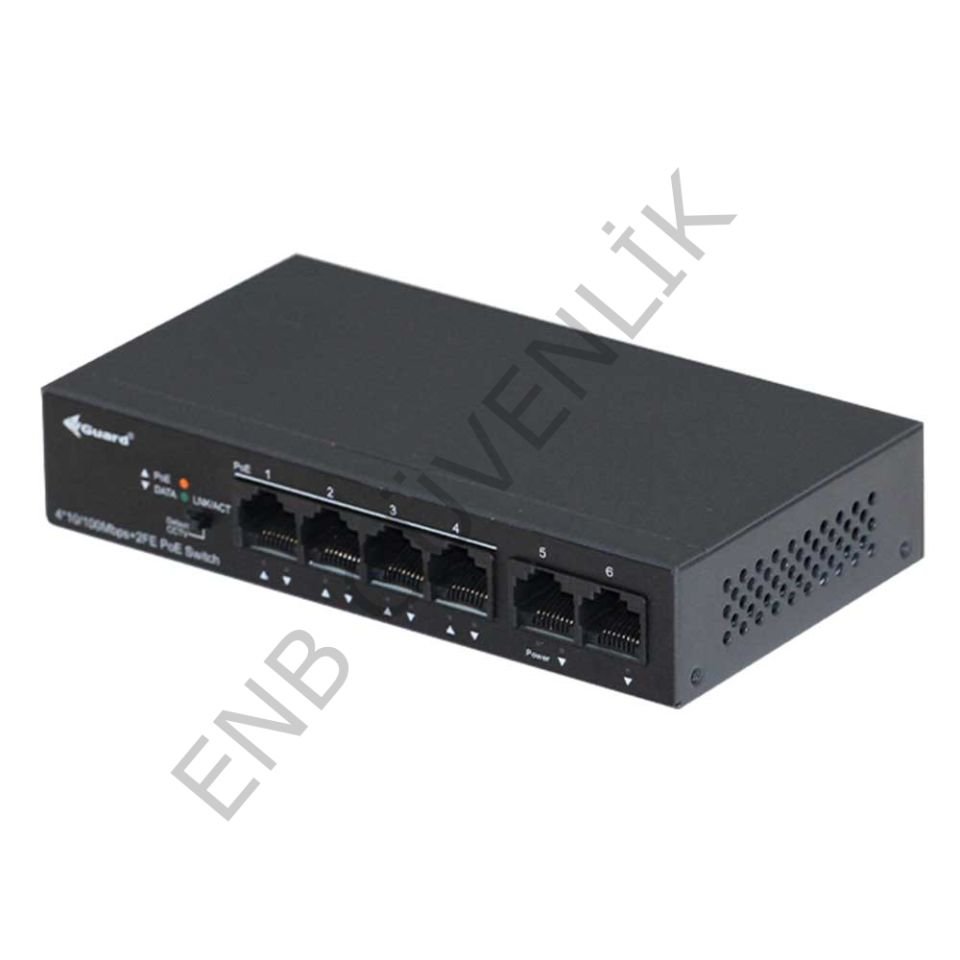 VGuard VG-SW1004P-60 PoE Yönetilemez Switch