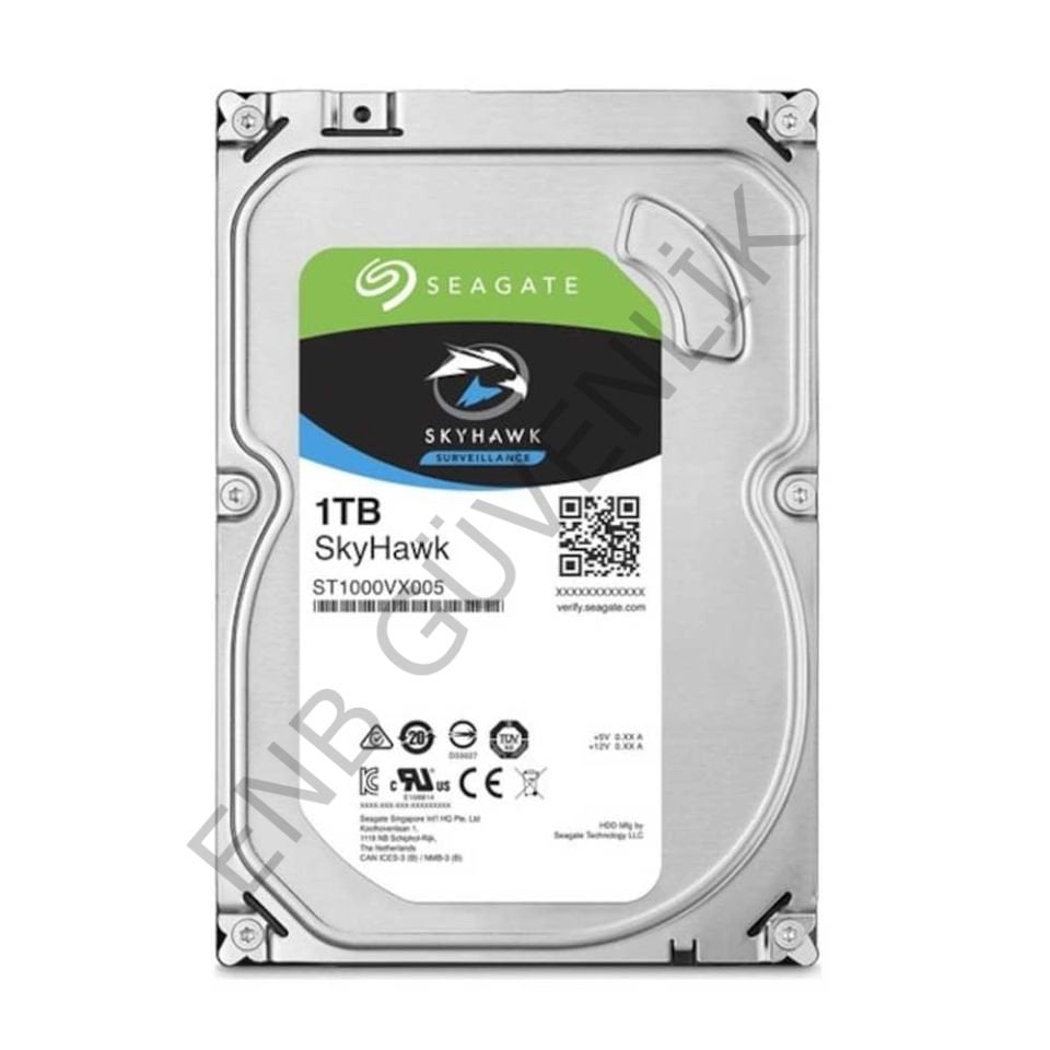 Seagate SkyHawk ST1000VX005 3.5'' 1 TB 5900 RPM 64 MB SATA 3 HDD