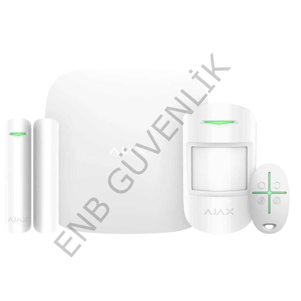 Ajax Hubkit Plus Kablosuz Alarm Seti Wifi / StarterKit Plus Seti Beyaz
