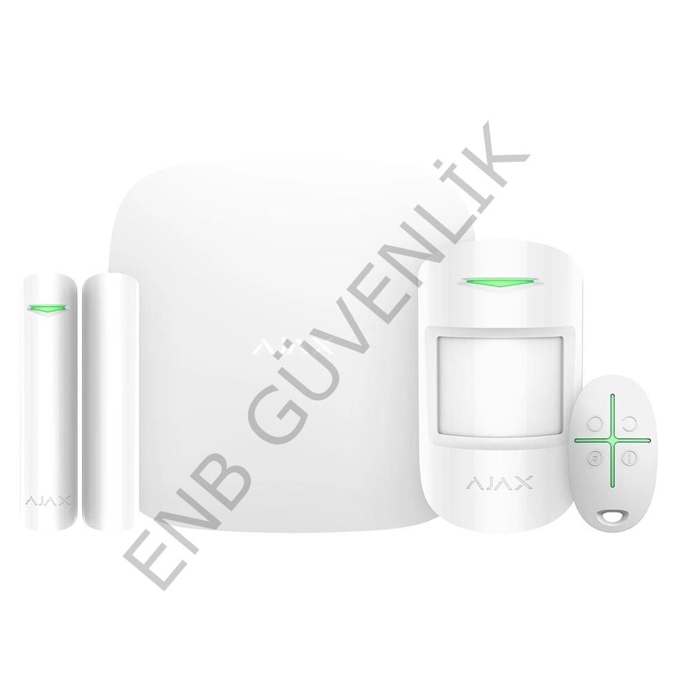 Ajax Hubkit / Starterkithub Kablosuz Alarm Kiti Beyaz