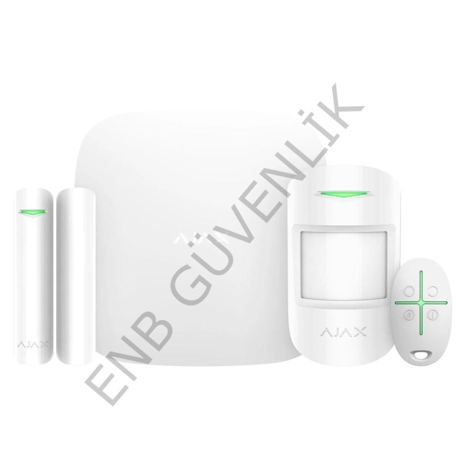 Ajax Hubkit / Starterkithub Kablosuz Alarm Kiti Beyaz