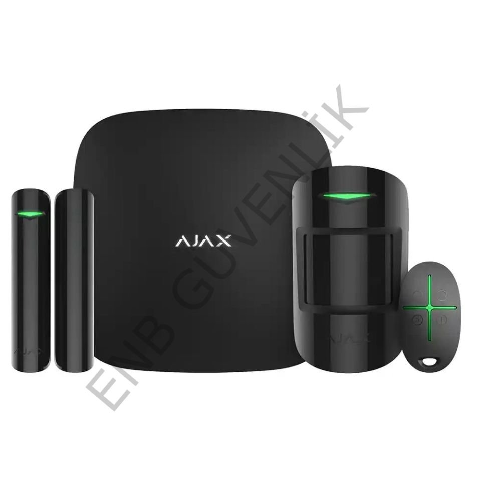 Ajax Hubkit / Starterkithub Kablosuz Alarm Kiti Siyah