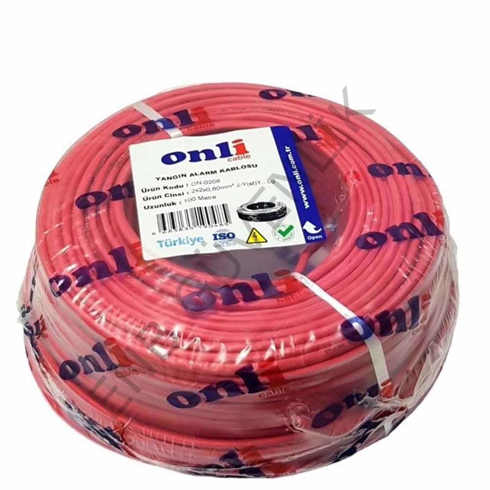 Onli 1x2x0.80 MM 250 M Jysty Yangın Alarm Kablosu