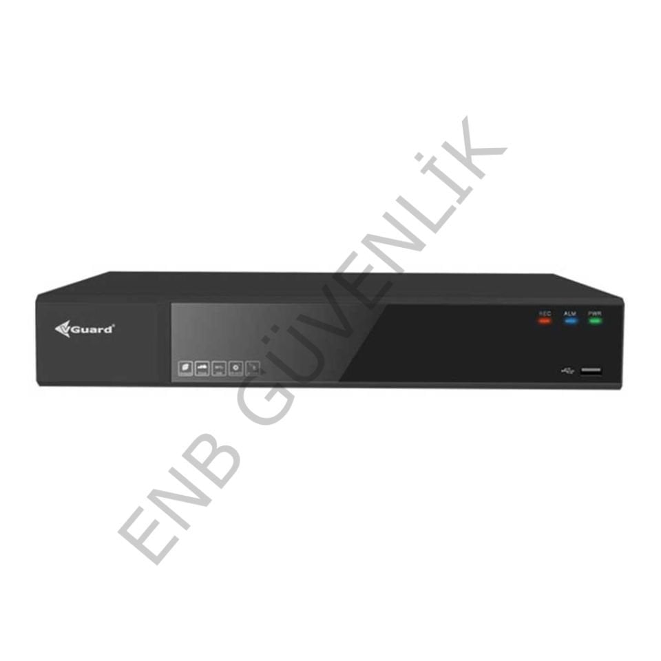 VGUARD VG-8C1E-NVR 8 Kanal 5MP H.265+ 1 Disk Network Kayıt Cihazı