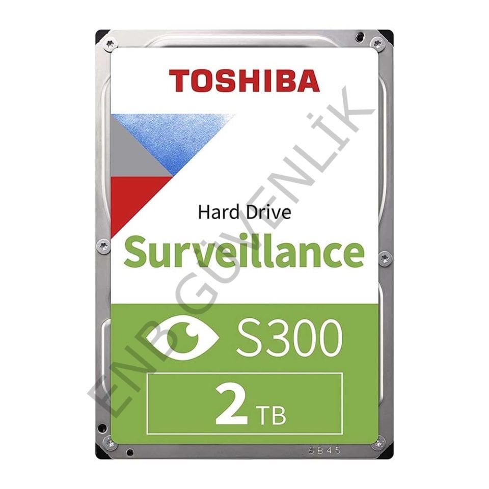 Toshiba S300 2 TB dahili sabit disk HDD - Bulk 3,5 inç SATA 6 Gbit/s 5400 RPM