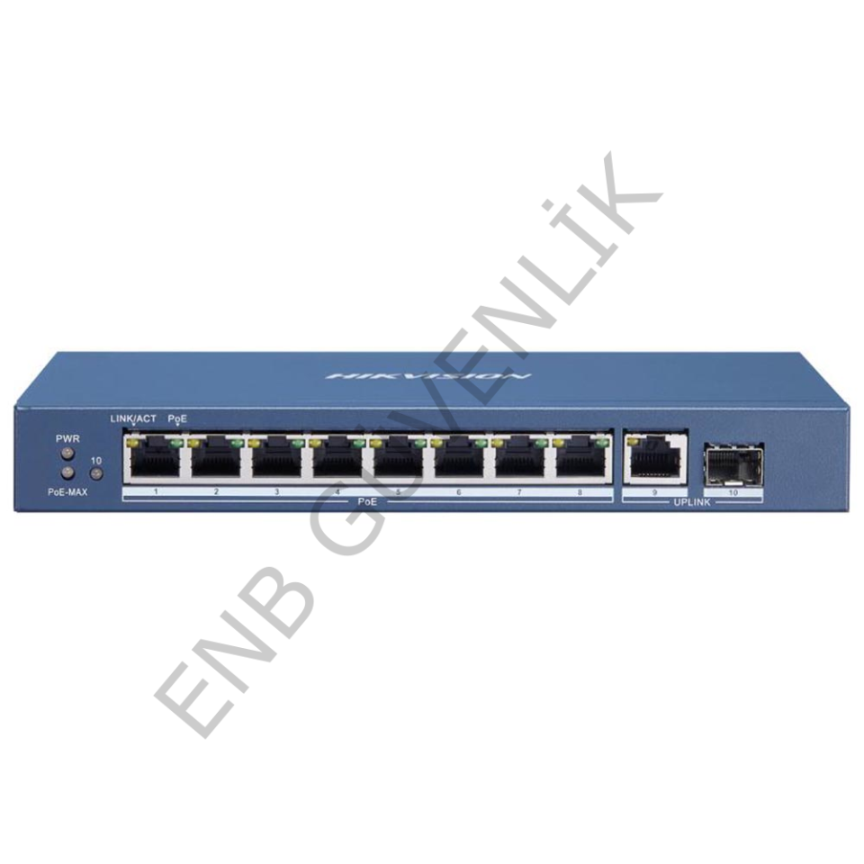 Hikvision DS-3E0510P-E/M 8 Port Gigabit Switch