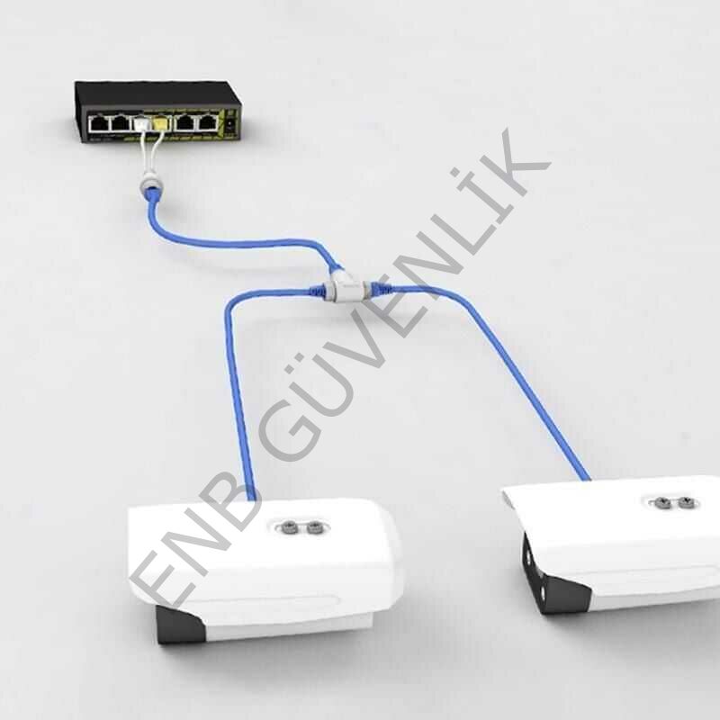 PoE Splitter - RJ45 3 Yollu Ayırıcı