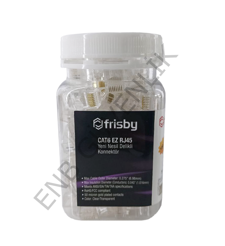 Frisby FNW-RJ4528N Rj-45 Cat6 Yeni Nesil Delikli Konnektör