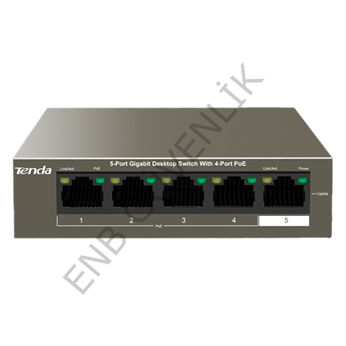 Tenda TEG1105P-4-63W 4 Port 10/100/1000 Mbps Gigabit Switch