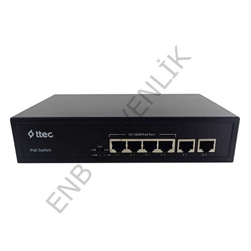 Ttec 0665P / AC100-240V / 65W / 4 LÜ POE SWİTCH