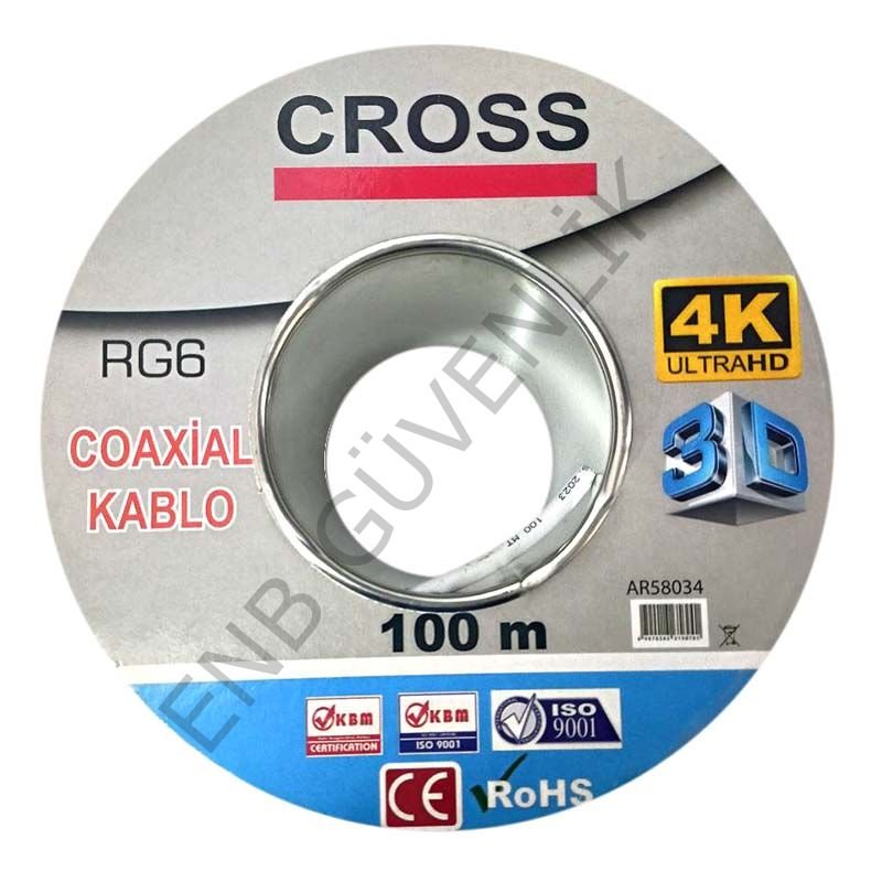 Cross Çanak Anten Kablosu Rg6 U4 (64TEL)