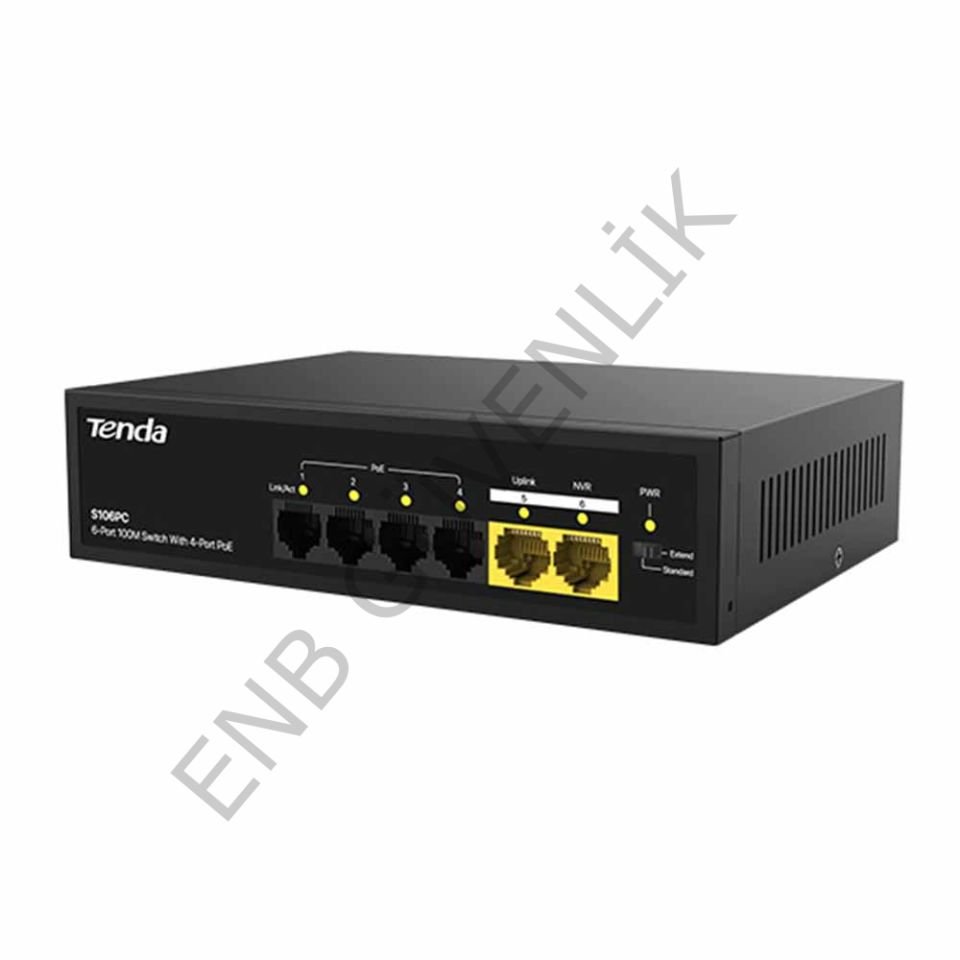 Tenda S106PC 6 Port 10/100 Mbps PoE Switch