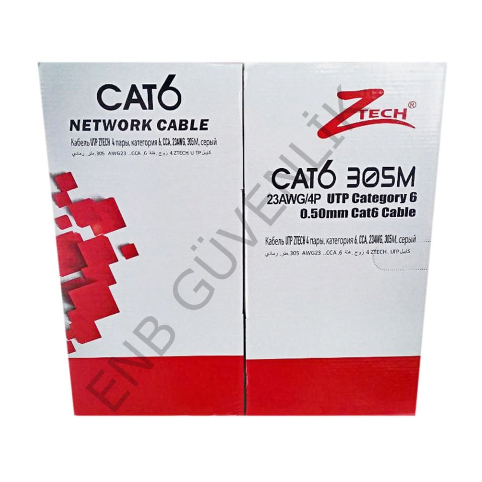 ZTECH 23AWG/4P 0,50MM 305M CAT6 KABLO