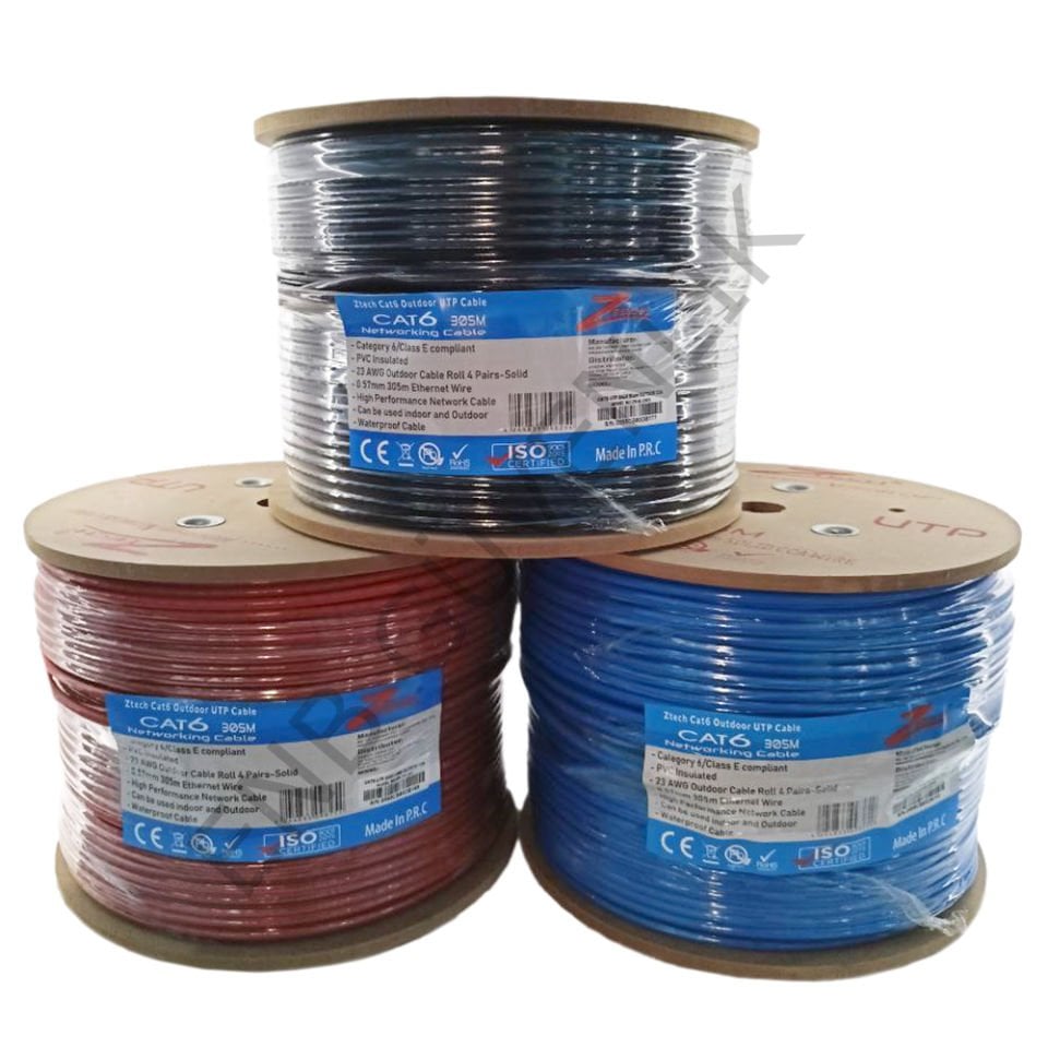 ZTECH 23AWG/4P 0,57MM 305M CAT 6 OUTDOOR KABLO