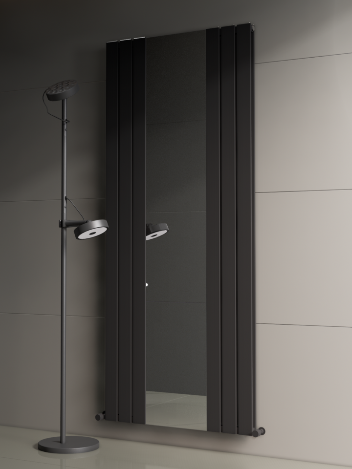 Floransa 3+3 Dekoratif Aynalı Hibrit Radyatör