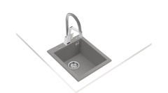 TEKA FORSQUARE 34.40 TG  STONE GREY GRANİT EVİYE