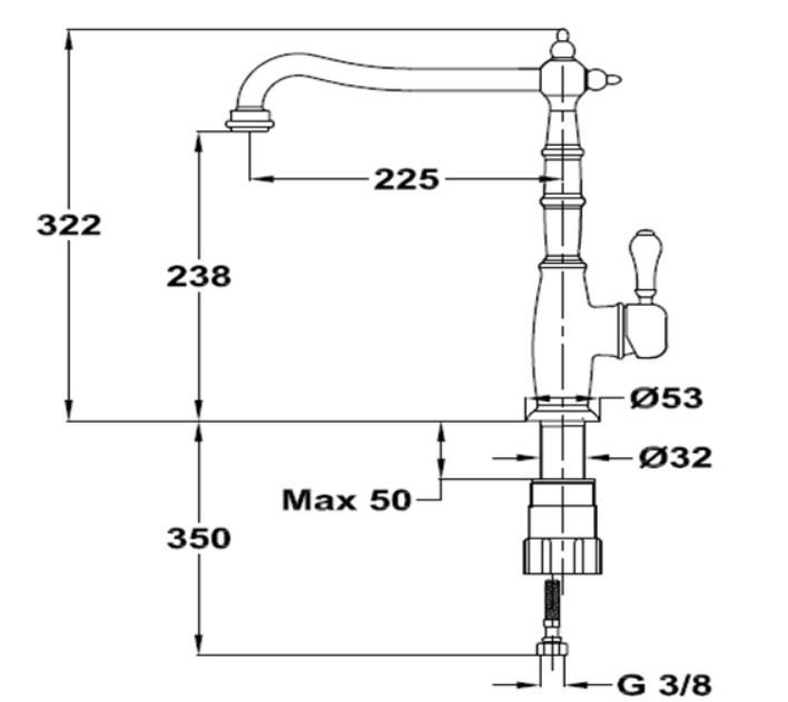 TEKA RT 915 RETRO RUSTİK ARMATÜR