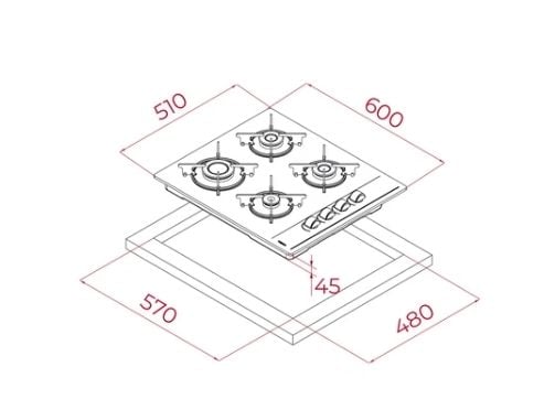 TEKA GBE 64002 KBC BK (E4) OCAK