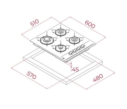 TEKA GBE 64002 KBC WH (E4) OCAK