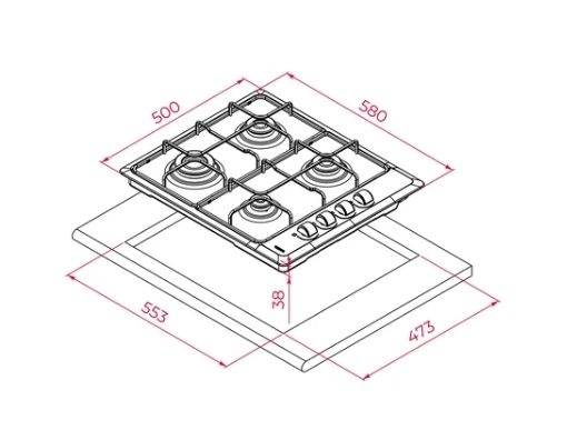 TEKA HLX 640 KBA0E IX (E5) OCAK