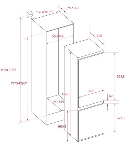 TEKA RBF 73350 FI EU ANKASTRE BUZDOLABI