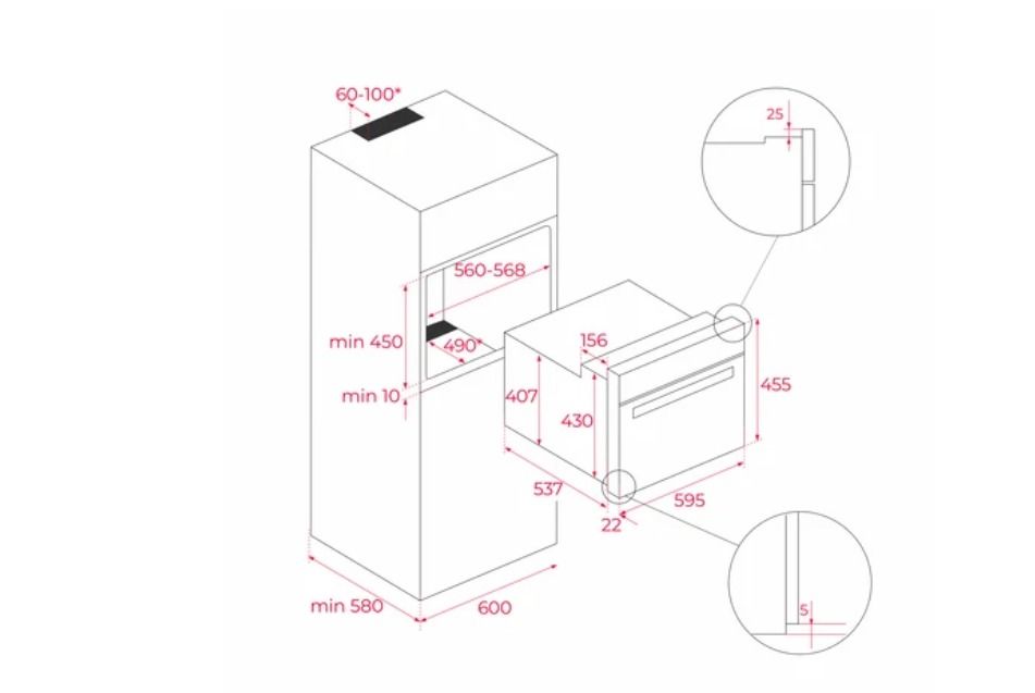 TEKA  HLC 8440 C FBK KOMPAKT ANKASTRE FIRIN