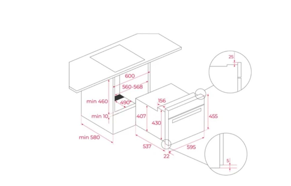 TEKA  HLC 8440 C FBK KOMPAKT ANKASTRE FIRIN