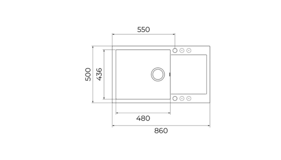 TEKA  CLIVO 60 B-TQ SİYAH GRANİT EVİYE
