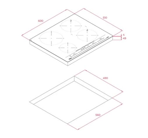 TEKA IZC 64630 WH MST 60 CM 4 PİŞİRME BÖLMELİ İNDÜKSİYON OCAK VE DİRECT FUNCTİON MULTİSLİDER