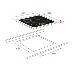 TEKA TZ 6415 BK OCAK