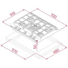 TEKA GZC 75330 XBC BK (E4) OCAK