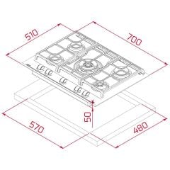TEKA GZC 75330 XBC WH (E4) OCAK