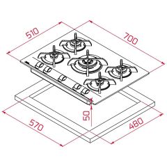 TEKA GBC 75030 KBN/GBC 75030 KBC BK (E4) OCAK