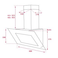 TEKA DLV 98660 / 90 CM DİKEY DAVLUMBAZ