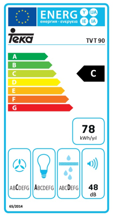 TEKA TVT 90 WH DUVAR TİPİ DAVLUMBAZ
