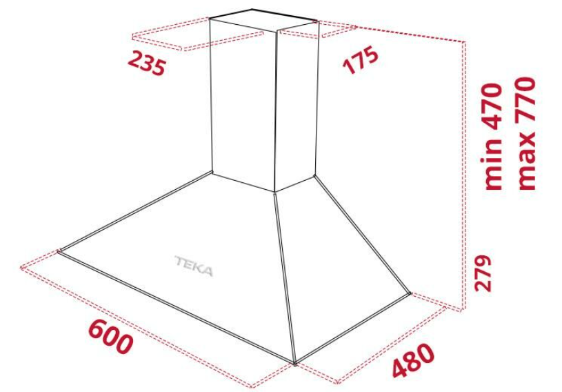 TEKA  DF 60 DUVAR TİPİ DAVLUMBAZ