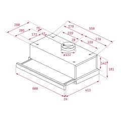 TEKA TL 6310 SÜRGÜLÜ ASPİRATÖR TL 6310