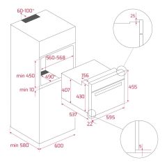 TEKA MWR 32 BIA 32 LİTRE HACİMLİ ANKASTRE MİKRODALGA