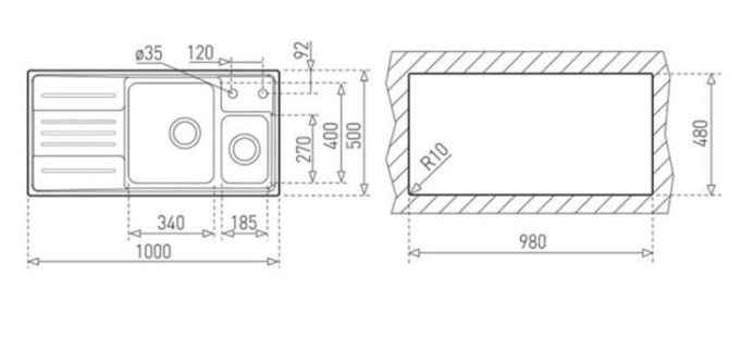 TEKA STAGE 60 B SAĞ DAMLALIKLI PASLANMAZ ÇELİK EVİYE