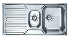 TEKA PRINCESS 60 B MİKROKETEN PASLANMAZ ÇELİK EVİYE  SOL DAMLALIKLI