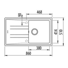 TEKA MAESTRO STONE 50 B-TG WHİTE GRANİT  EVİYE