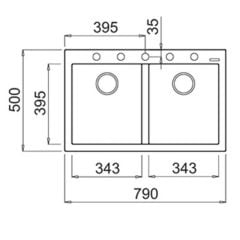 TEKA MAESTRO FORSQUARE 790 TG STONE GREY GRANİT EVİYE