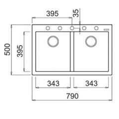 TEKA MAESTRO FORSQUARE 790 TG TEGRANİTE EVİYE 115260016